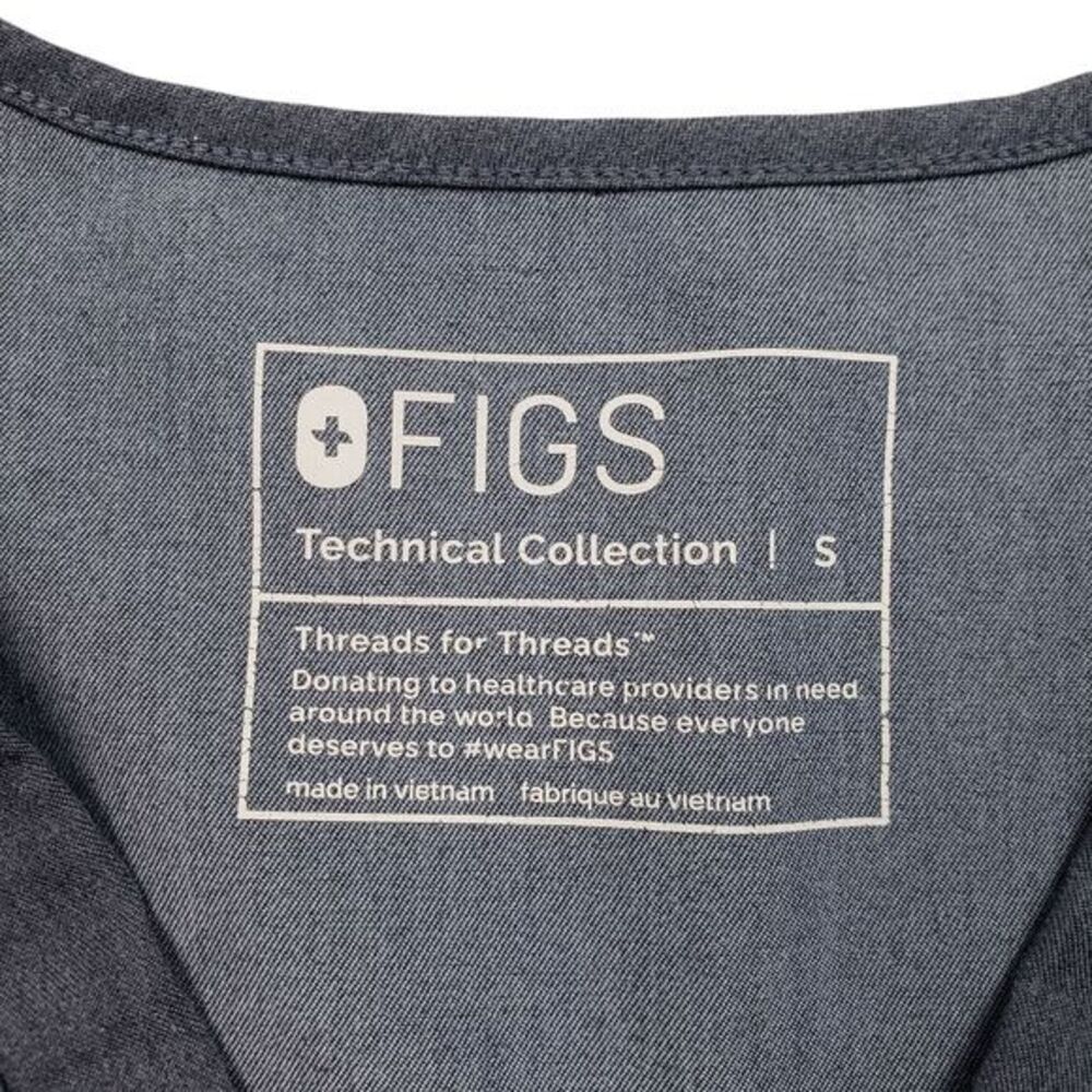 Figs Catarina One Pocket Scrub Top Womens Small V-Neck Lot of 2 - Picture 3 of 12